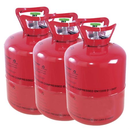 Bouteille H&eacute;lium Jetable 0,25 m3 lot de 3