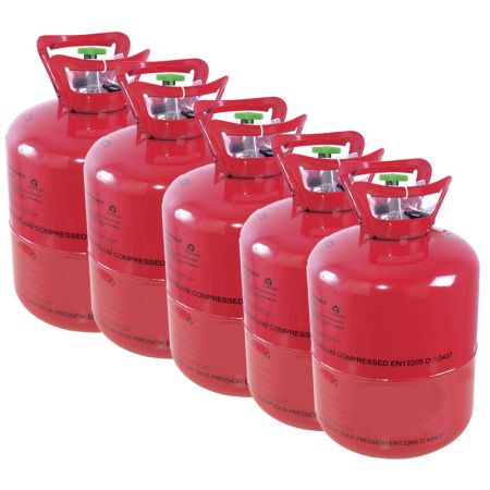 Bouteille H&eacute;lium Jetable 0,25 m3 lot de 5