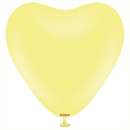 Ballon Coeur Macaron Jaune Kalisan