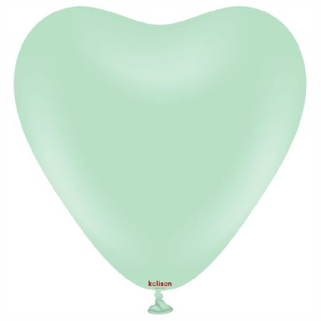 Ballon Coeur Macaron Vert Kalisan