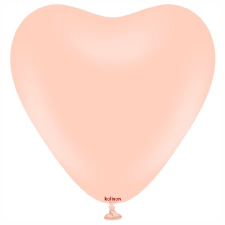 Ballon Coeur Macaron Saumon Kalisan