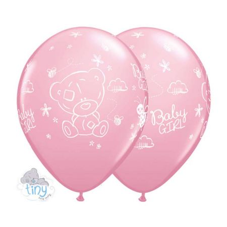 Ballon Ourson Baby Girl Latex