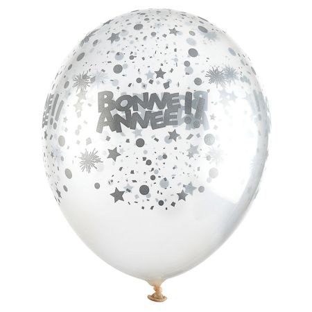 Ballon Bonne ann&eacute;e Argent