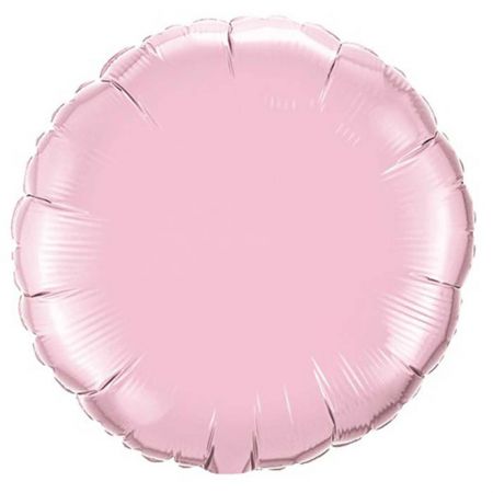 Ballon Mylar rond (pink pearl)