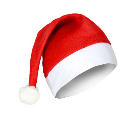 Lot 100 Bonnets de No&euml;l en feutrine adulte