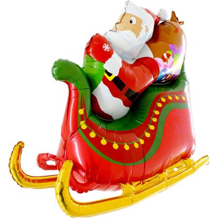 Ballon P&egrave;re No&euml;l Traineau