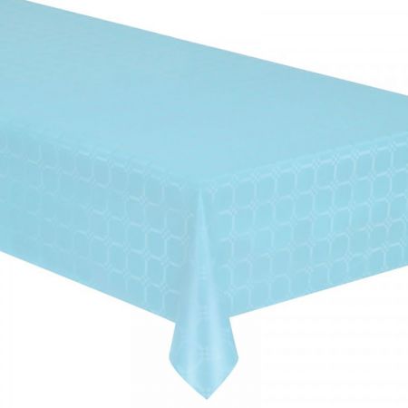 Nappe Papier Damass&eacute;e couleur Bleu ciel 6m x 1m20