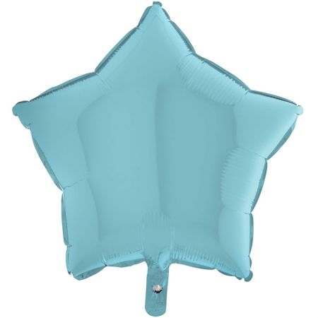 Ballon Mylar Etoile Bleu Pastel