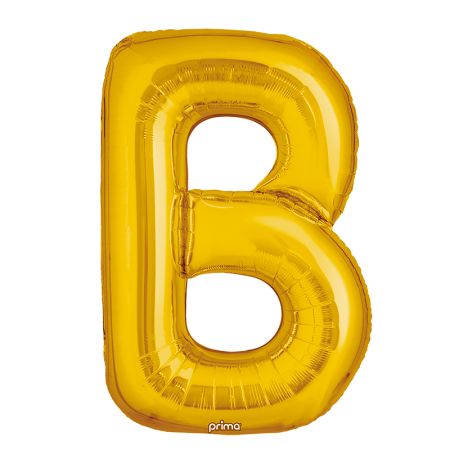 Ballon aluminium B Gold Prima par 2