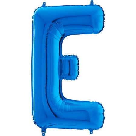 Ballon aluminium E Bleu