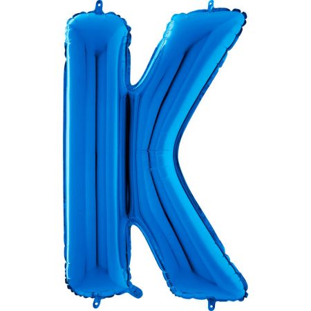 Ballon aluminium K Bleu