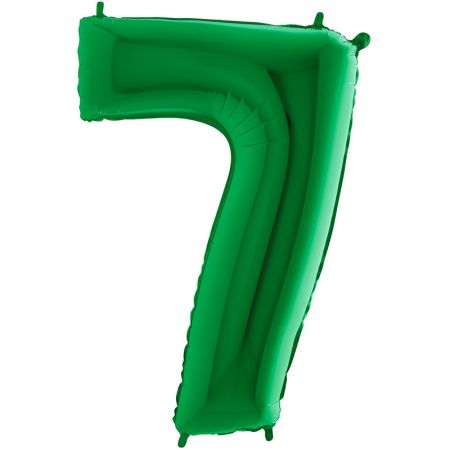 Ballon chiffre 7 Vert