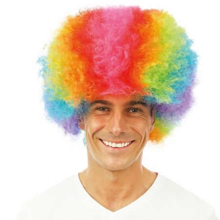 Perruque Afro Multicolore