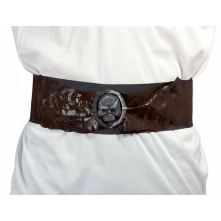 Ceinture de pirate avec t&ecirc;te de mort