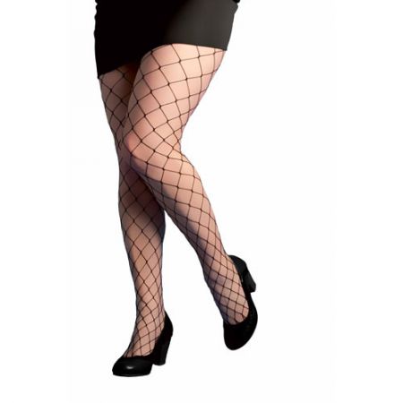 Collant r&eacute;sille grosses mailles noir