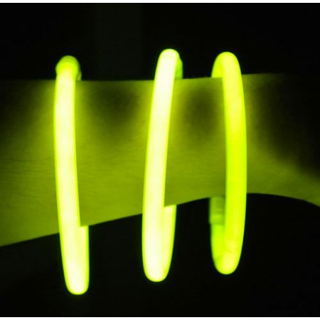 Bracelet Fluo Jaune (Bo&icirc;te de 100)