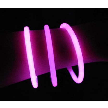 Bracelet Fluo Rose (Bo&icirc;te de 100)