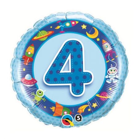 Lot De 4 Ballons De Fête En Feuille D'aluminium - Décoration Anniversaire/enterrement De Vie De Garçon - Neuf