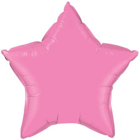 Ballon Mylar étoile rose