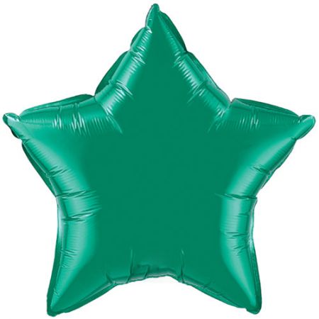 Ballon Mylar &eacute;toile vert emeraude