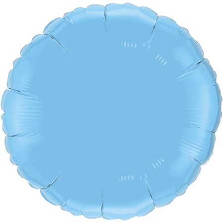 Ballon Mylar rond bleu pâle