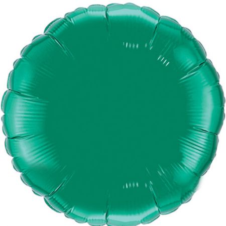 Ballon Mylar rond vert (vert emeraude)