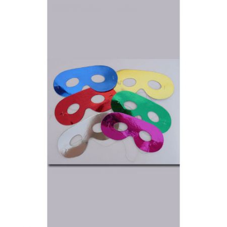 Loup Carton m&eacute;tallis&eacute; - couleurs assorties par 6