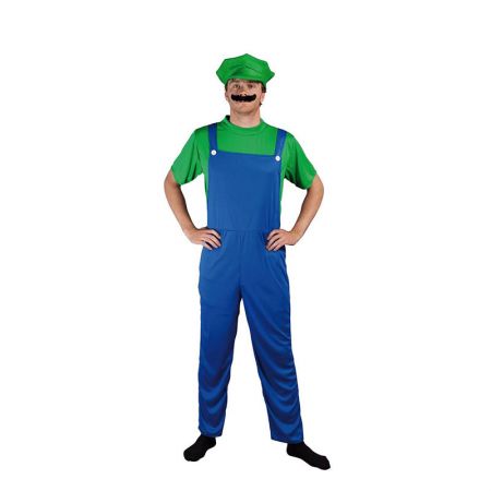 D&eacute;guisement plombier vert et bleu Luigi