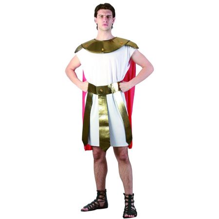 D&eacute;guisement Adulte Romain Homme Blanc et Or