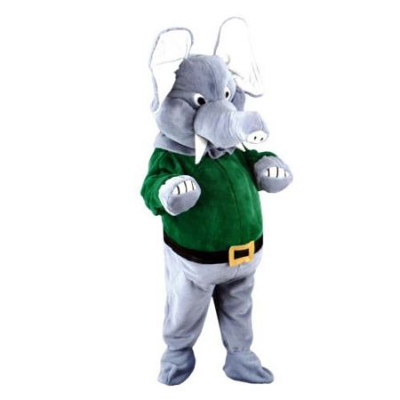 D&eacute;guisement mascotte &eacute;l&eacute;phant vert