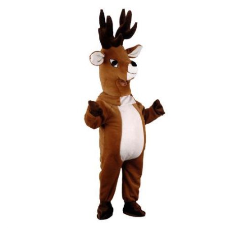 D&eacute;guisement mascotte &eacute;lan bois marron