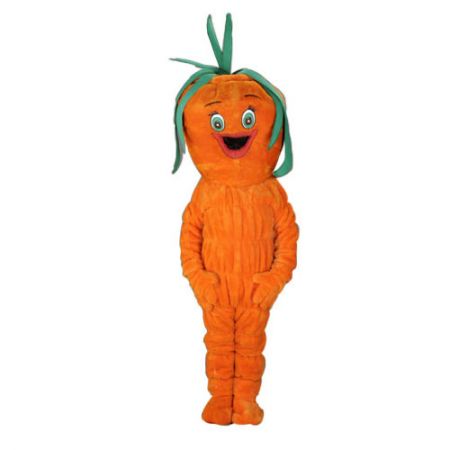 Déguisement mascotte carotte avec visage