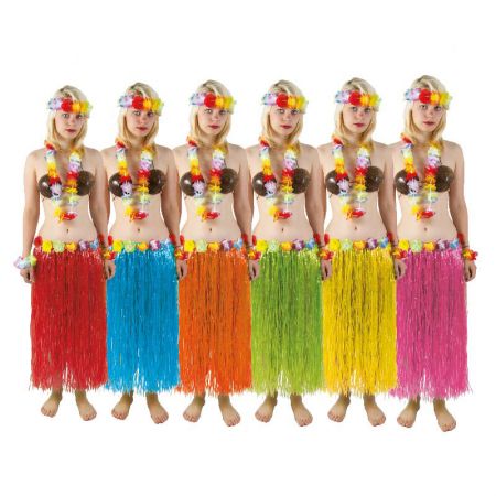Jupe Hawa&iuml;enne couleurs assorties 80 cm