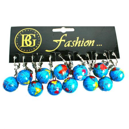 Porte cl&eacute;s Globe par 12