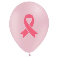 30 Ballons Octobre Rose En Latex 12 Pouces + Ruban - Décoration Sensibilisation Cancer Du Sein