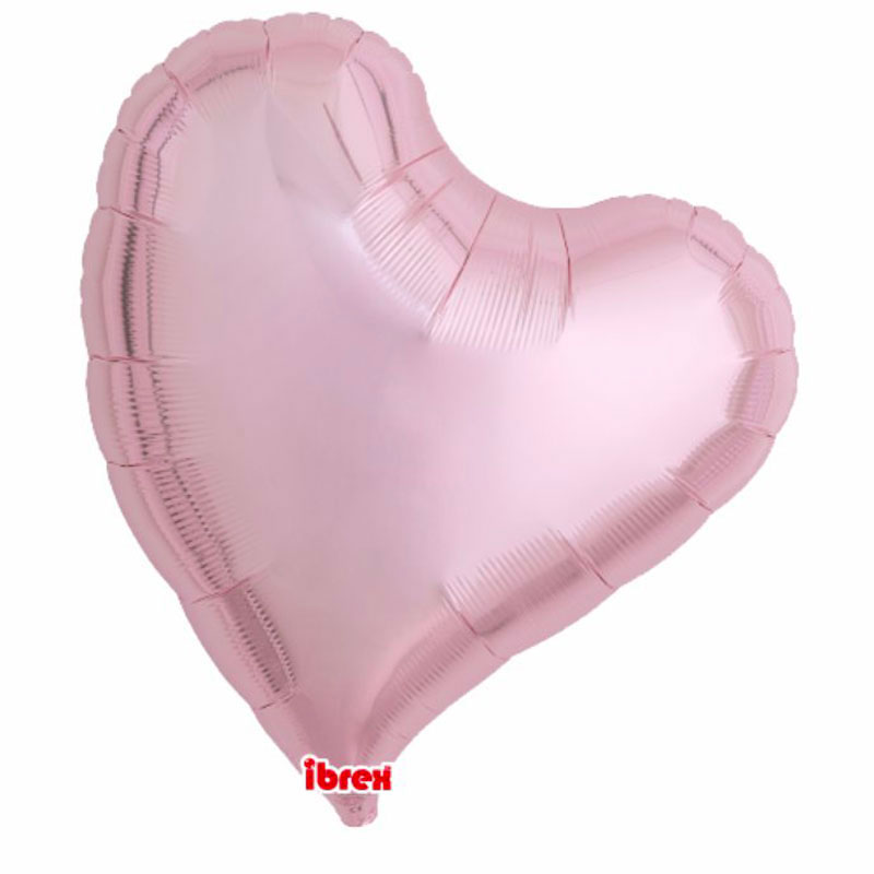 Ballon Mylar Coeur Sweet Rose Clair