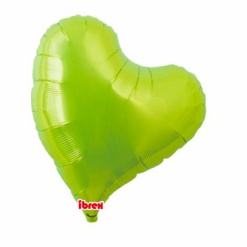 Ballon Mylar Coeur Sweet Vert Citron