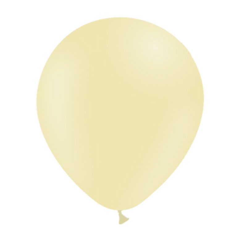 Ballon jaune pastel mat