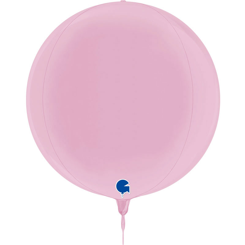 Ballon Globe Rose Pastel