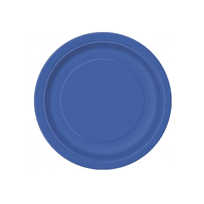 Assiette Jetable en Carton Ronde Embossée Couleurs 18cm