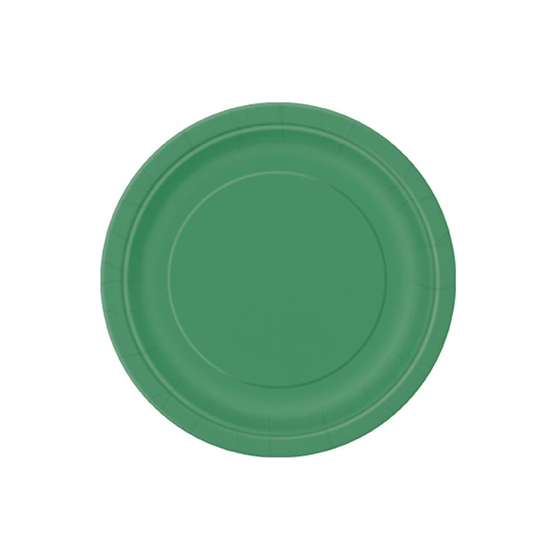 Assiette Jetable en Carton Ronde Embossée Couleurs 18cm
