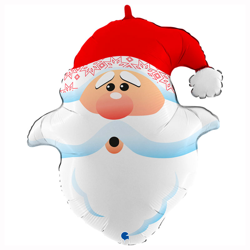 Ballon Tête Père Noël Grande barbe