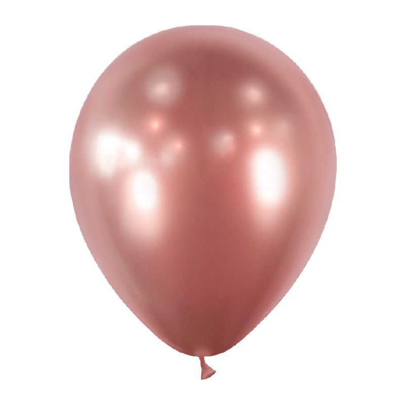 Ballon Mauve Miroir Chrome