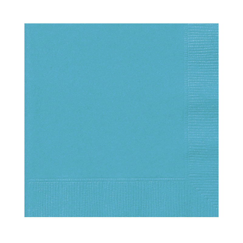 Serviette de table papier Bleu Caraïbe