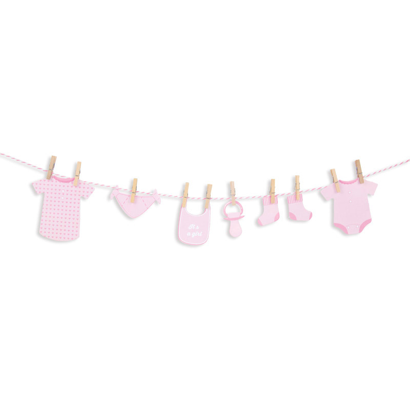 Guirlande Baby rose