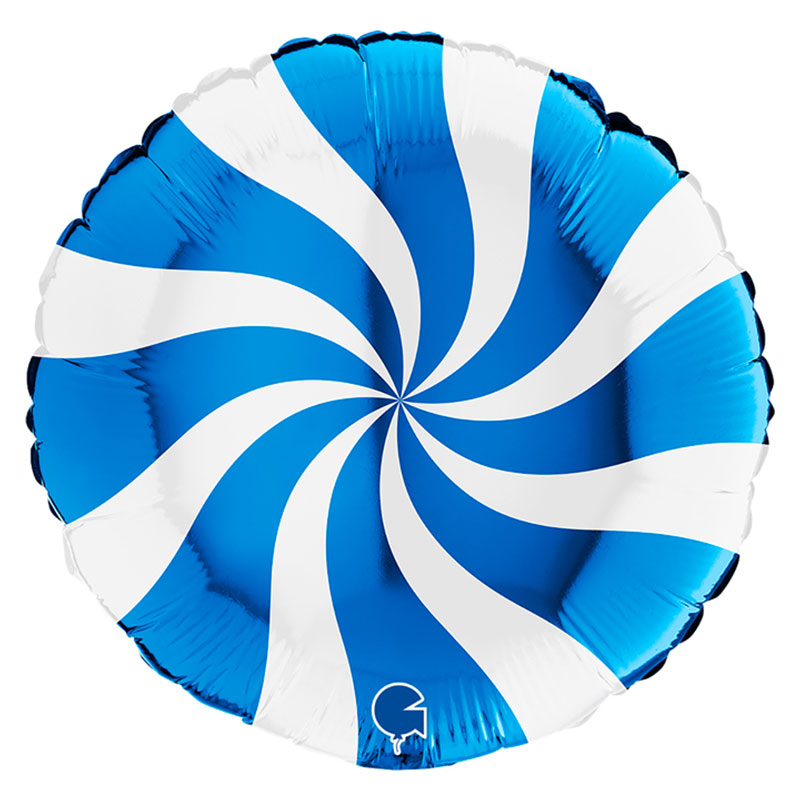 Ballon Candy Swirl coloris Métal  (plusieurs coloris)