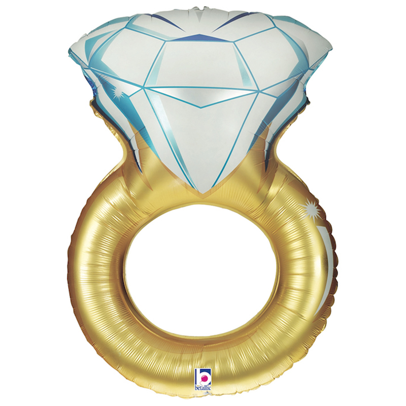 Ballon Bague Solitaire Or