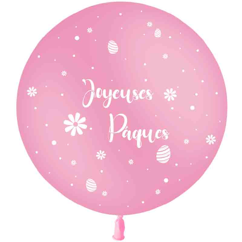 Ballon 2P Joyeuses Pâques sens Helium