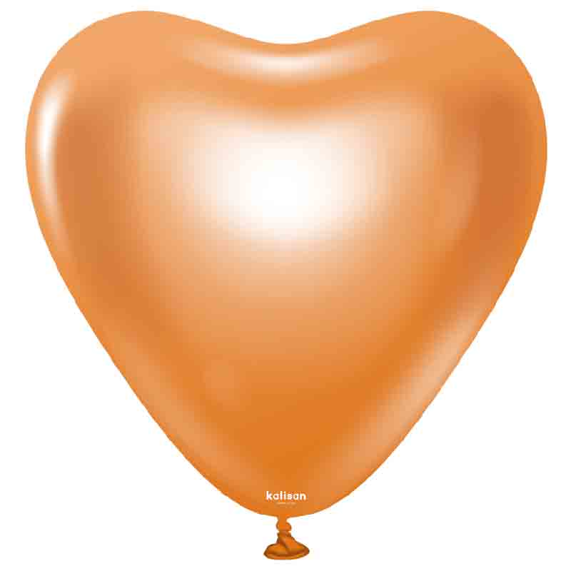 Ballon Coeur Chrome Cuivre Kalisan
