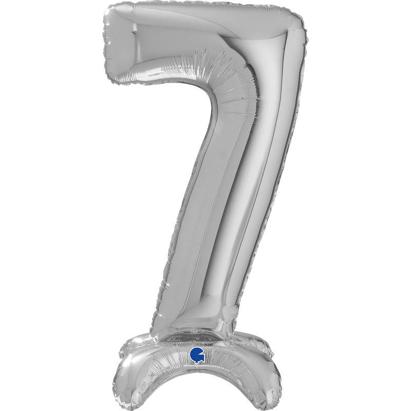 Ballon chiffre 7 Standup 63cm divers coloris